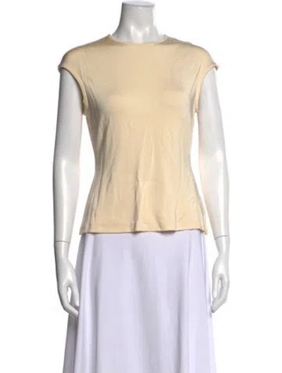 Pre-owned Tove Crew Neck Short Sleeve Top In Neutrals