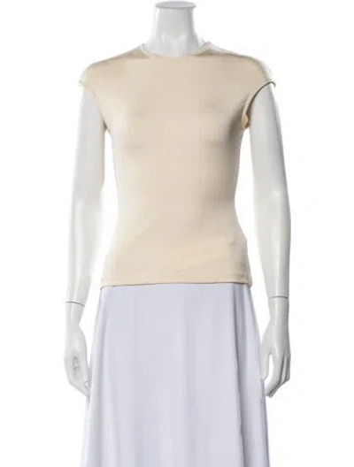 Pre-owned Tove Crew Neck Short Sleeve T-shirt In Neutrals