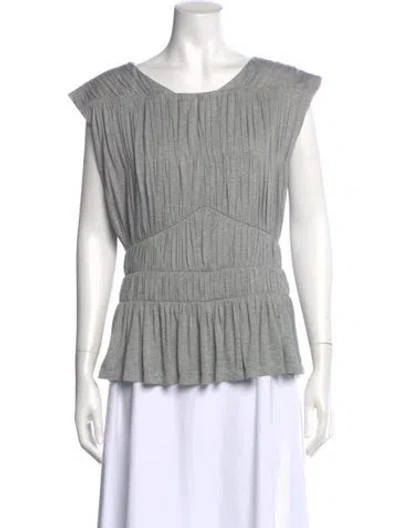 Pre-owned Tove Crew Neck Sleeveless Top W/ Tags In Gray