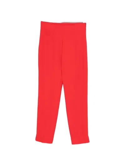 Tove Cuffed Drew Trousers In Red