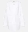 Tove Destry Gathered Cotton Poplin Top In White