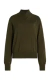Tove Detta Wool-silk Sweater In Green