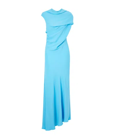 Tove Ara Draped Stretch-jersey Maxi Dress In Multi