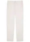 Tove Drawstring Crepe Trousers In Gray