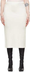 Tove Elastic Waist Skirt In White