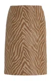 Tove Elia Jacquard Cotton-blend Pencil Skirt In Animal