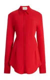 Tove Elvin Crepe Shirt In Red