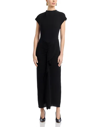 Tove Ennis Drape Dress In Black