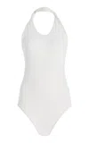 Tove Enya Twist-detail Jersey Bodysuit In White