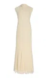 Tove Erin Silk-chiffon Maxi Dress In White