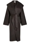 Tove Fenn Belted Wool-blend Coat In Brown