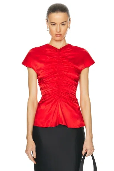 Tove Fiana Top In Vivid Red