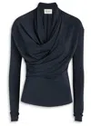 Tove Fina Draped Jersey Top