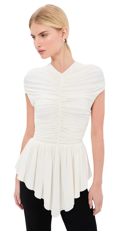 Tove Gabor Jersey Top Pale Lemon In Yellow
