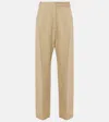 TOVE GABRIELLE HIGH-RISE LINEN WIDE-LEG PANTS