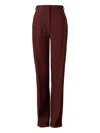 Tove Gabrielle Pleated-front Trousers In Burgundy