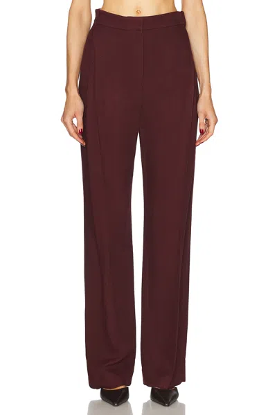 Tove Gabrielle Trouser In Burgundy