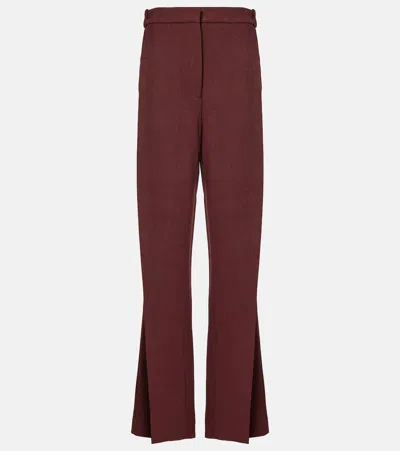 Tove Gabrielle Wide-leg Pants In Burgund