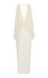Tove Galina Crepe Maxi Cape Dress