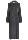 Tove Gilda Double-breasted Wool Coat In Gray