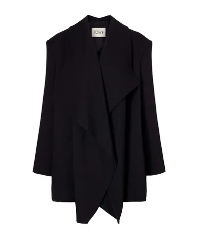 Tove Goldie Crepe Blazer In Black