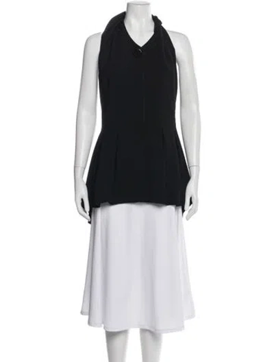 Pre-owned Tove Halterneck Sleeveless Top In Gray