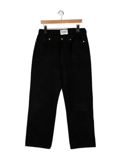 Pre-owned Tove High-rise Straight Leg Jeans In Black