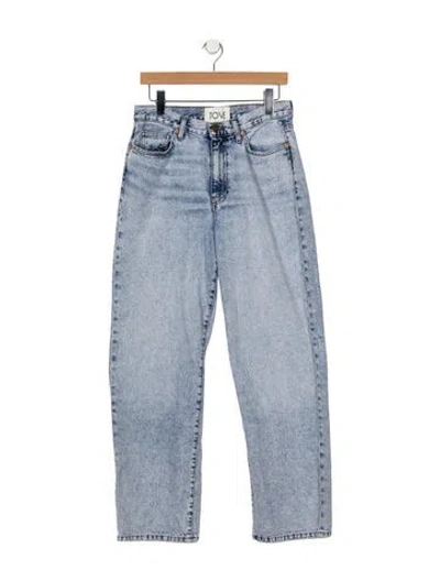 Pre-owned Tove High-rise Straight Leg Jeans In Blue