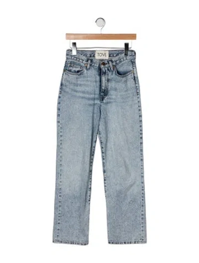 Pre-owned Tove High-rise Straight Leg Jeans In Blue