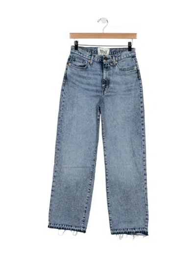 Pre-owned Tove High-rise Straight Leg Jeans In Blue