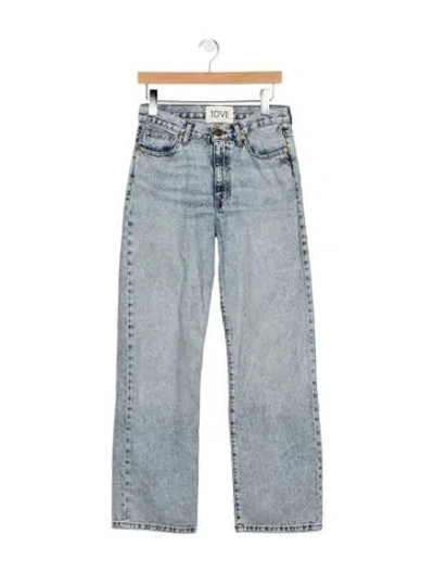 Pre-owned Tove High-rise Straight Leg Jeans In Blue