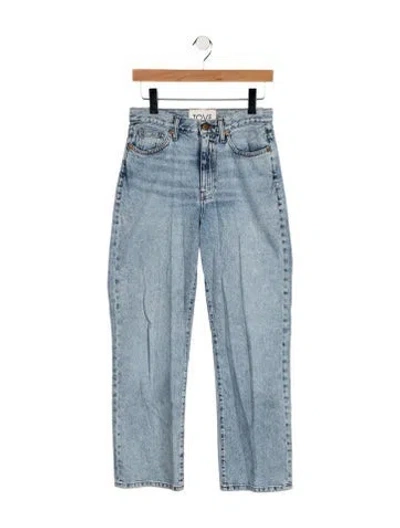Pre-owned Tove High-rise Straight Leg Jeans In Blue