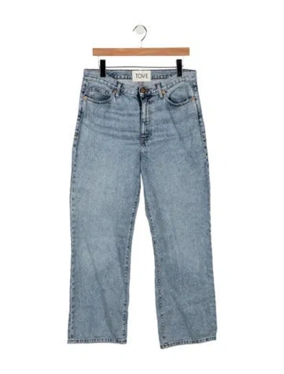Pre-owned Tove High-rise Straight Leg Jeans In Blue