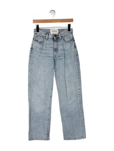Pre-owned Tove High-rise Straight Leg Jeans In Blue