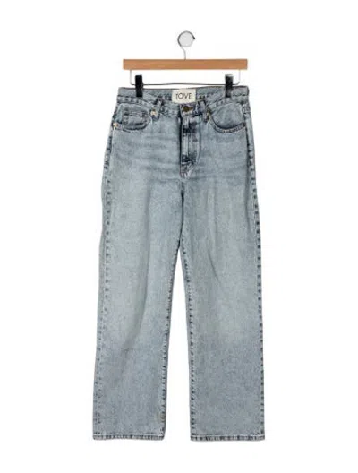 Pre-owned Tove High-rise Straight Leg Jeans In Blue
