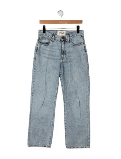 Pre-owned Tove High-rise Straight Leg Jeans In Blue