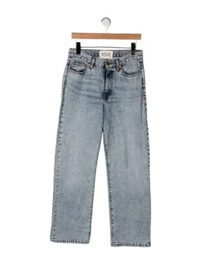 Pre-owned Tove High-rise Straight Leg Jeans In Blue