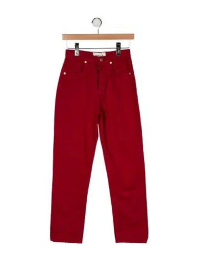 Pre-owned Tove High-rise Straight Leg Jeans W/ Tags In Red