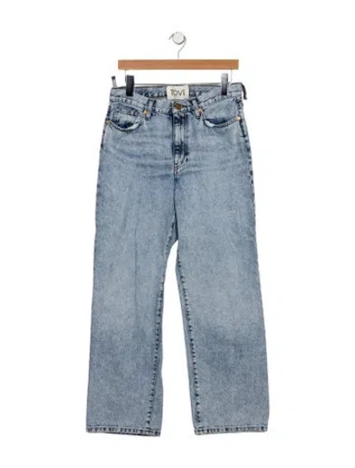 Pre-owned Tove High-rise Wide Leg Jeans In Blue