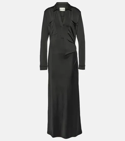 Tove Iana V-neck Maxi Dress In Black