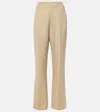 Tove Ilaria Cotton-blend Straight Pants In Beige