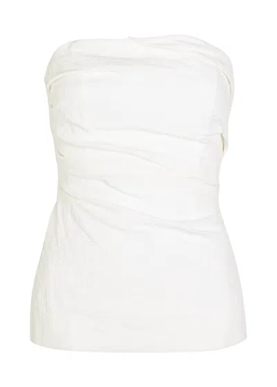 TOVE TOVE IZEL STRAPLESS LINEN TOP