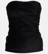 Tove Izel Velvet Tube Top In Black