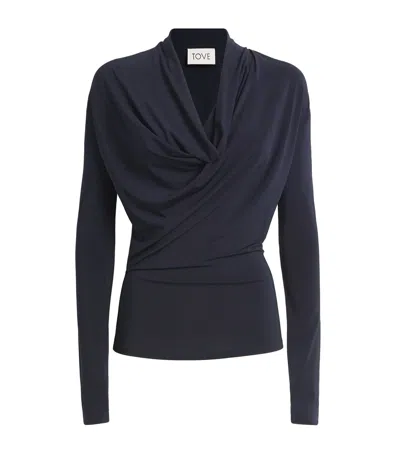 Tove Jersey V-neck Fina Top