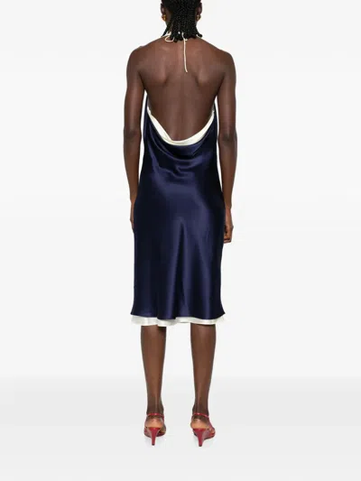Tove Joss Cowl-neck Midi Dress In Blue
