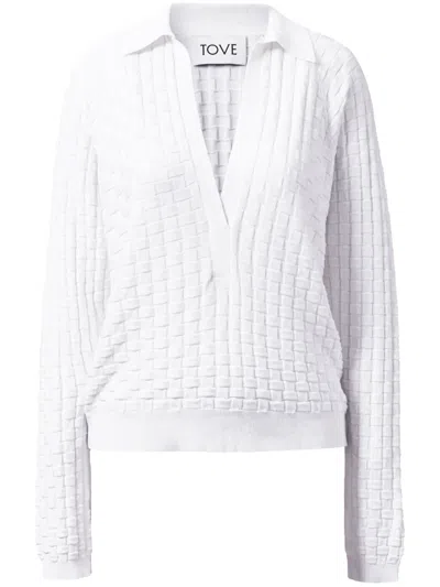 Tove Juniper Pullover In White