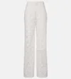 Tove Kaia Embroidered Wide-leg Pants In White