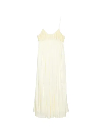 Tove Katrine Pleated Midi Dress In White