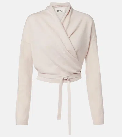 Tove Kay Cashmere Cardigan In White