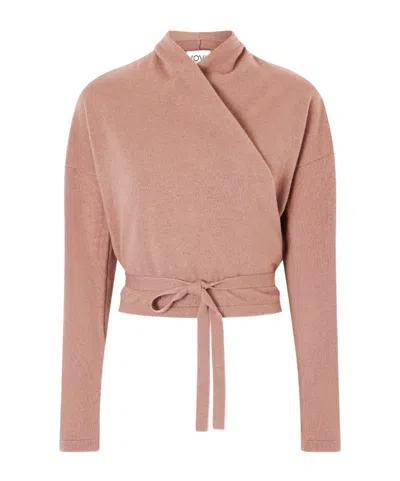 Tove Kay Cashmere Wrap Cardigan In Pink